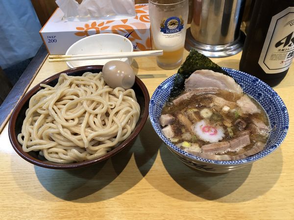 「つけチャーシュー+ビール」@くり山の写真