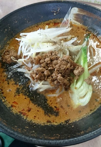 「四川黒芝麻担々麺(セットミニ麻婆丼)」@湯麺 破天荒の写真