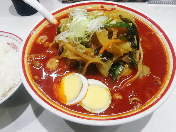 「北極やさい大盛り野菜も大盛り＋半ライス」@蒙古タンメン 中本 川越店の写真