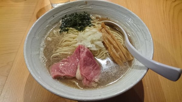 「煮干しらぁ麺(800円) 味付き替え玉(200円)」@麺屋 さくら井の写真