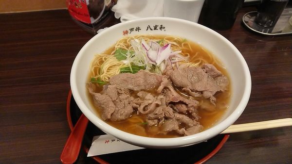 「Black醤油 神戸牛ラーメン＋肉増し」@八坐和の写真