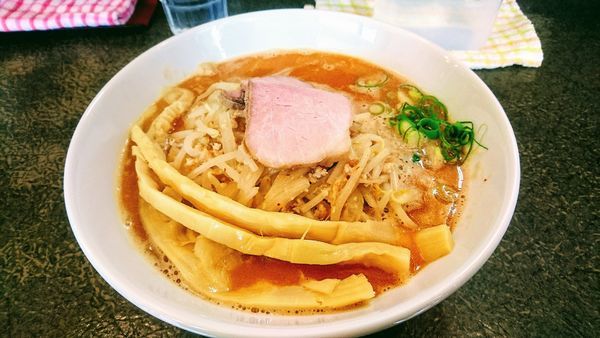 「甘エビミソラーメン+穂先メンマ(クーポンサービス)」@味噌ラーメン 雪ぐにの写真