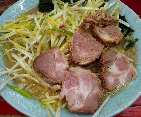 「ネギネギチャーシュー麺 コテコテ(キャンセル)」@ラーメンショップ 牛久結束店の写真