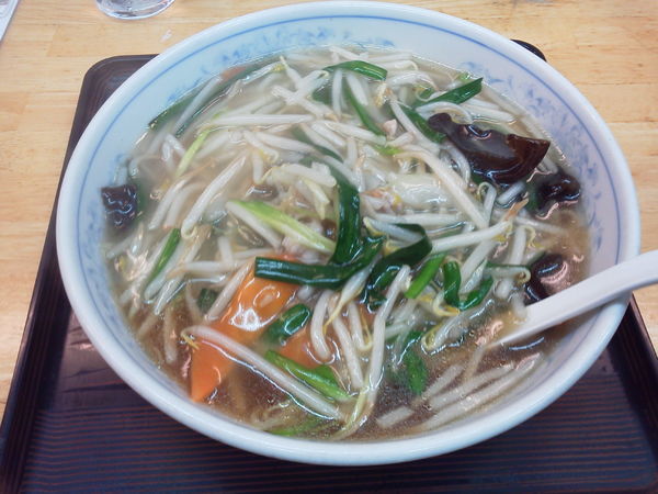 「もやしラーメン 550円」@ぎょうざの満洲 小手指南口店の写真