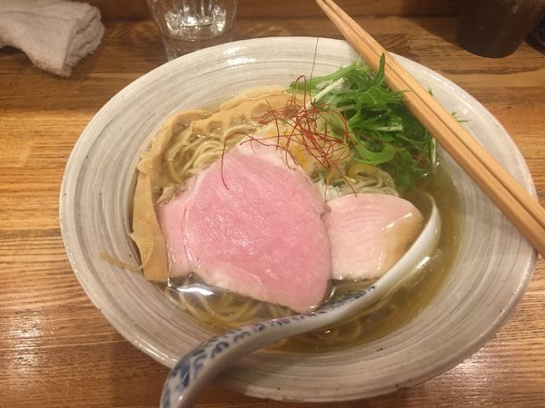 「塩そば800円+大盛100円」@中華そば きなりの写真