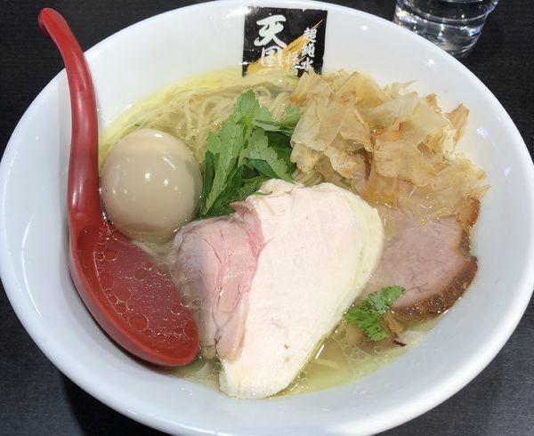 「鶏鮭塩麺＋味玉（￥830＋￥100）」@超純水採麺 天国屋の写真
