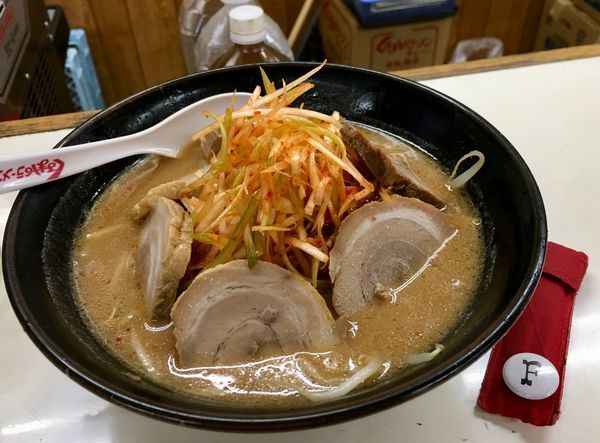 「ねぎ味噌チャーシューメン」@くるまやラーメン 清瀬店の写真