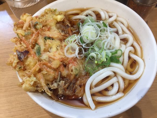 「天ぷらうどん¥370」@めん処一ぷく 新座店の写真