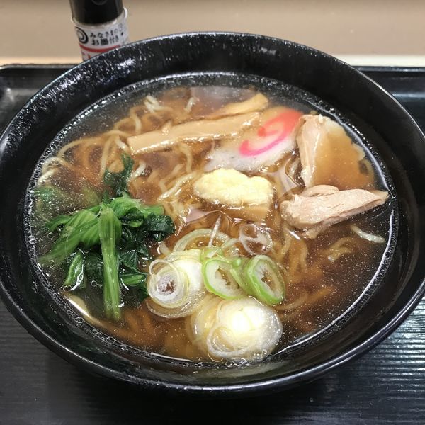 「【店舗限定】生姜醤油ラーメン（￥450）」@名代 富士そば 大森店の写真