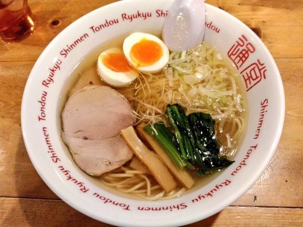 「5周年限定 新麦 さんま煮干しラーメン」@琉球新麺 通堂 琉大北口店の写真