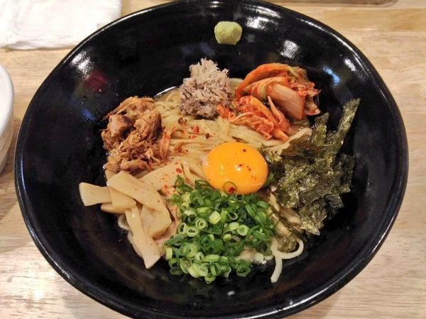 「さば背あぶらしぼり混ぜそば」@福島壱麺の写真