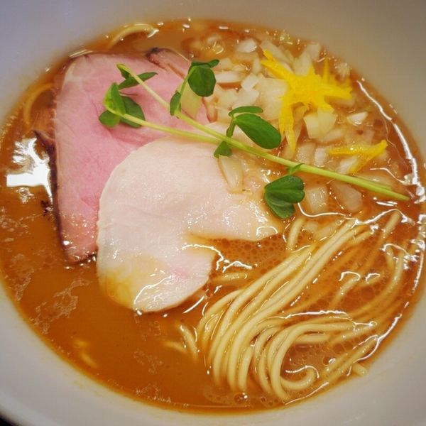 「【旬限定】柚子薫る焼き牡蠣らぁめん ９８０円」@麺処 学の写真