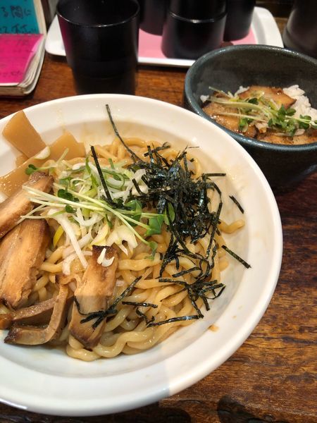 「油そば(大)&肉めし」@油そば 君の写真