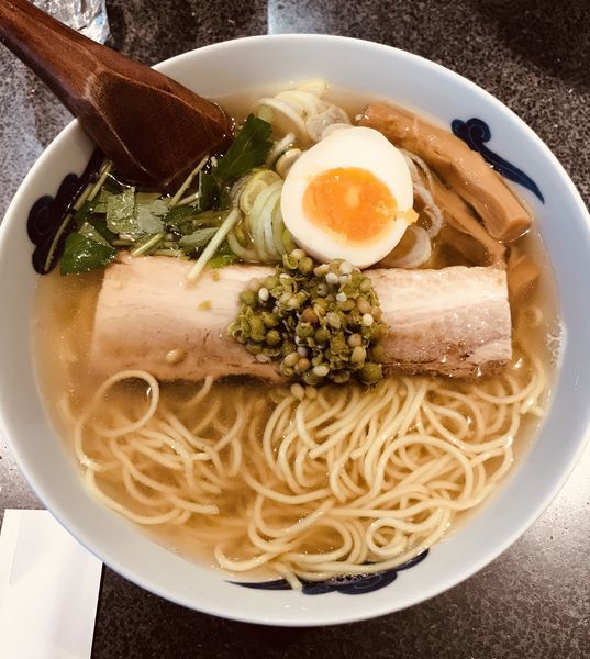 「和風実山椒柳麺 ¥750」@麺屋ひょっとこ 銀座店の写真