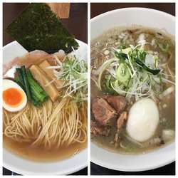 醤油並と味玉和節ねぎ