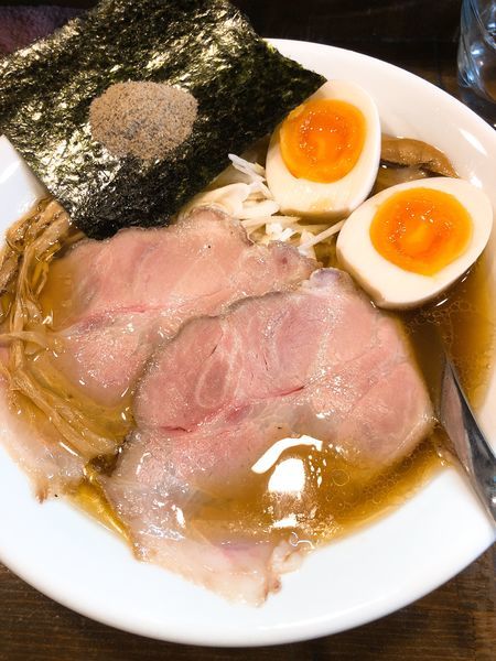 「濃厚鶏醤油らぁ麺 ¥650＋味玉 ¥100」@Soupmenの写真