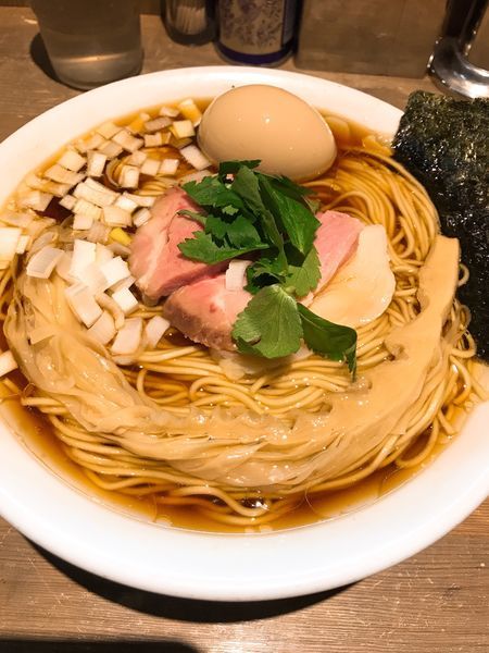 「中華そば(大盛)」@麺やまつ本の写真