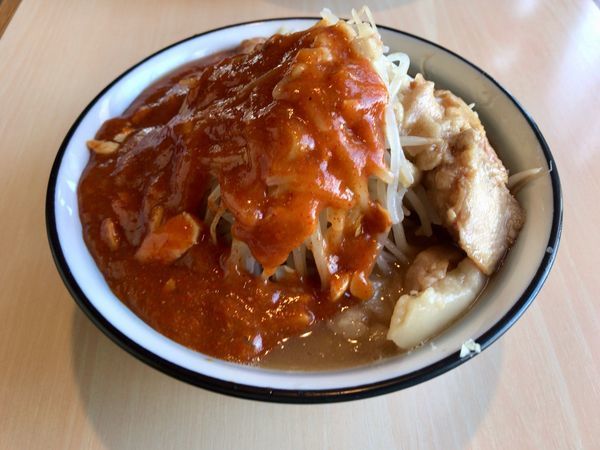 「フュージョン 野菜増し」@蒙麺 火の豚の写真