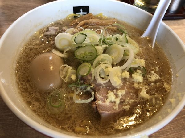「味噌ラーメン  煮卵」@大島の写真
