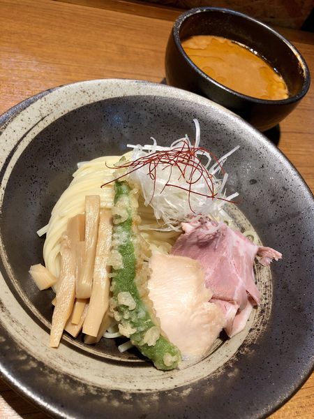 「【限定②】濃厚えび鶏つけ麺 ￥900」@寿製麺よしかわ 川越店の写真