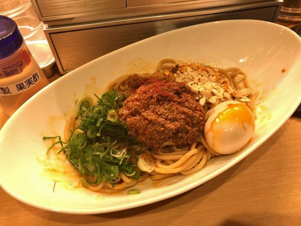「汁なし坦々麺＋味玉」@濃厚鶏そば 葵の写真