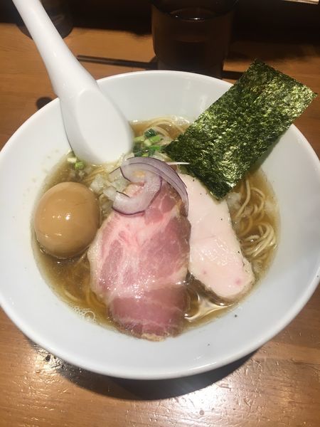 「味玉煮干中華蕎麦  和え玉」@亀戸煮干中華蕎麦 つきひの写真