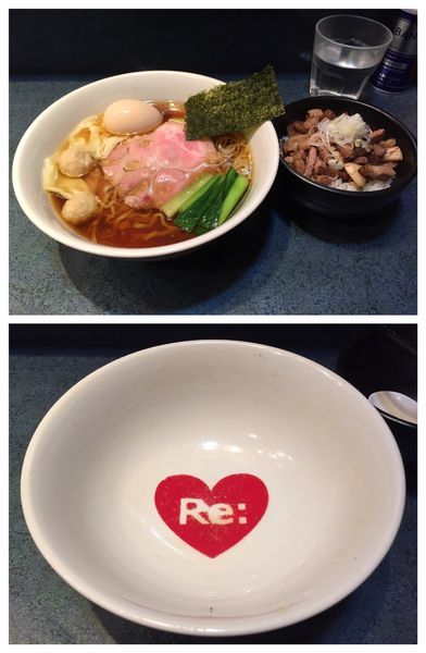 「特製醤油らーめん＋チャーシューご飯」@とものもとの写真