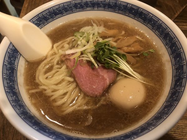 「らーめん+味玉（700＋100円）」@燦燦斗の写真