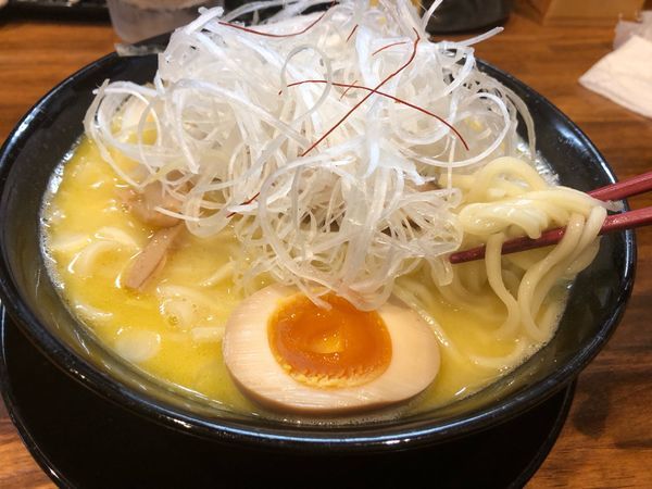 「鶏白湯ラーメン 塩 大盛り 880円」@らぁ麺 とみ田の写真