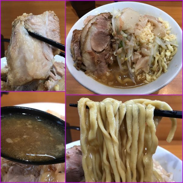 「小ラーメン¥750（野菜少なめ・ニンニクマシ・アブラ）」@ラーメン二郎 八王子野猿街道店2の写真