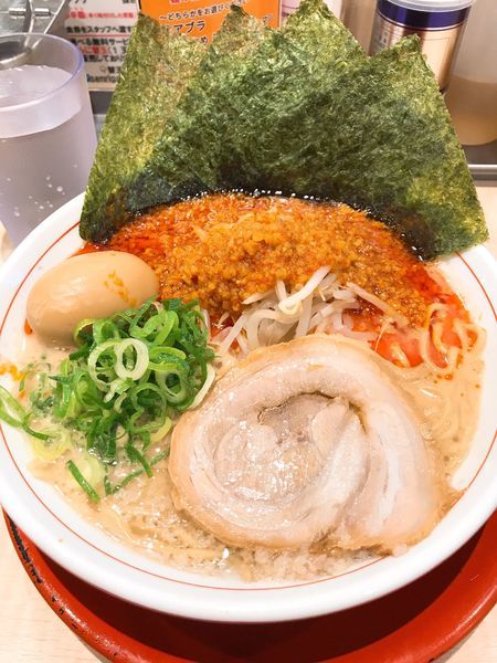 「ラーメン＋大海苔」@替玉千里眼 志木店の写真