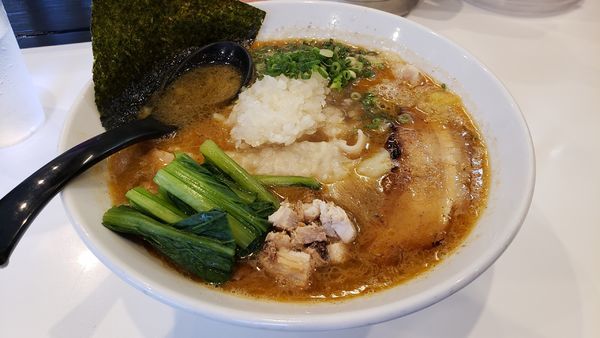 「ワンタン海老そば 950円」@海老・特濃煮干そば まるはの写真