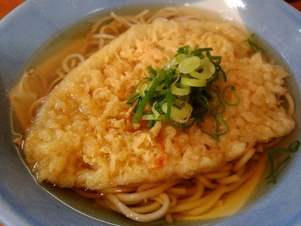 「天ぷらそば340円」@阪急そば 茶屋町口店の写真