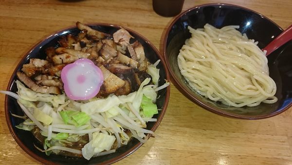 「チャーシュー野菜つけそば(1000円)」@麺屋あがらの写真
