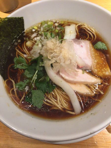 「鶏SOBA 880円」@Ginza Noodles むぎとオリーブの写真