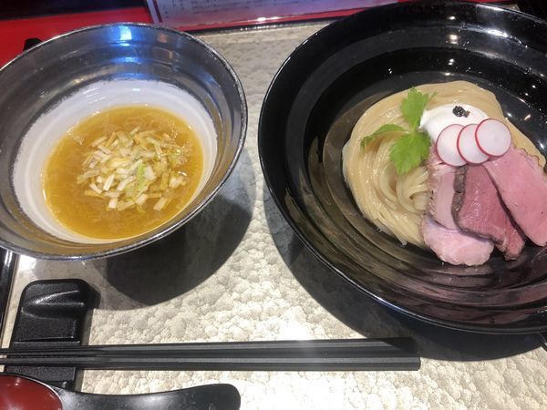 「特製つけ麺（1200円）」@江戸前つけ麺 銀座 魄瑛の写真