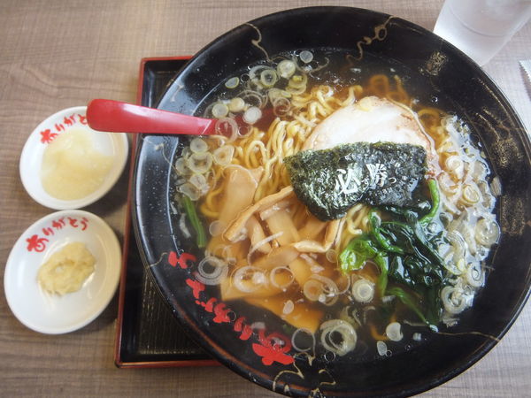 「醤油らーめん540円(クーポンでから揚げ2個無料)」@みそのめん王 若柴店の写真