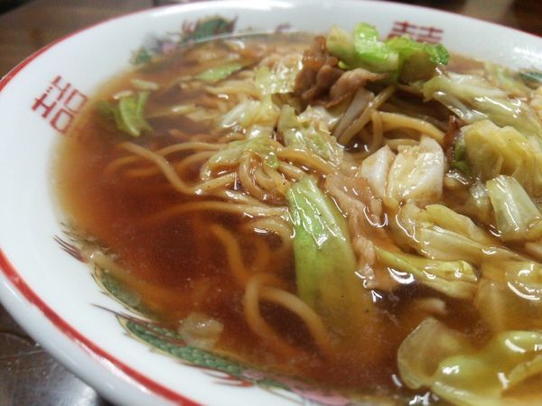 「スープ入り焼きそば」@こばや食堂の写真