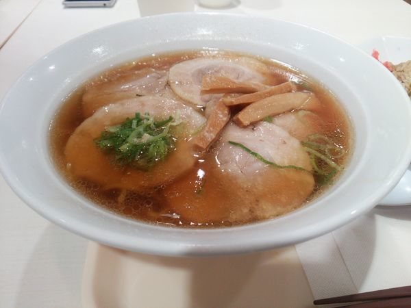 「チャーシュー麺 ミニチャーハン」@ポッポ 大森店の写真