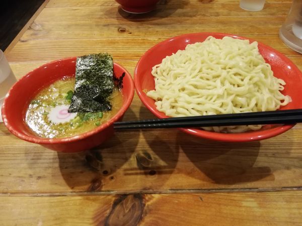 「豚鶏つけ麺(大盛り)」@赤備の写真