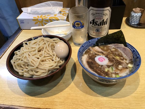 「つけチャーシュー+ビール」@くり山の写真