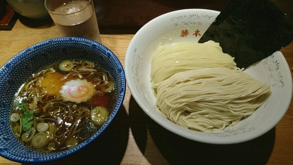 「清湯（しょうゆ）つけそば_830円」@つけそば 神田勝本の写真