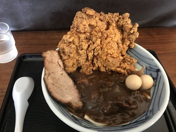 「特大がっつりカレー麺」@丹行味素 北新横浜本店の写真