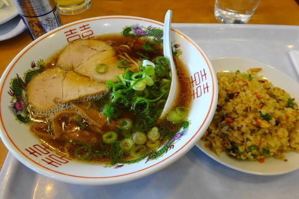 「尾道ラーメン＆半チャーハンセット」@尾道ラーメン ひろの写真