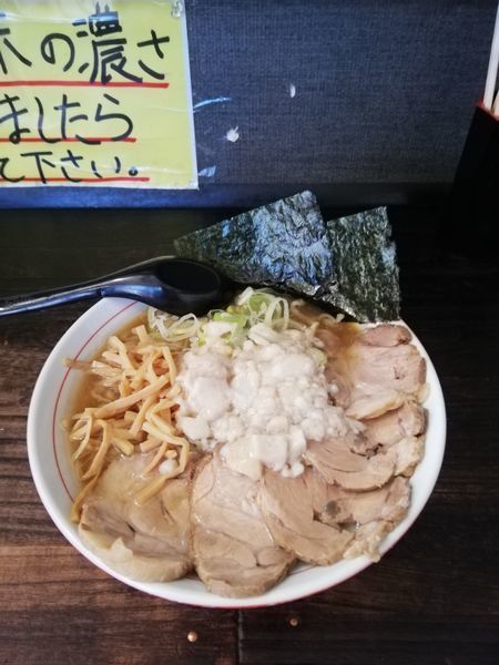 「チャーシュー麺身入り880円」@手打ち中華そば 酒田 平間店の写真