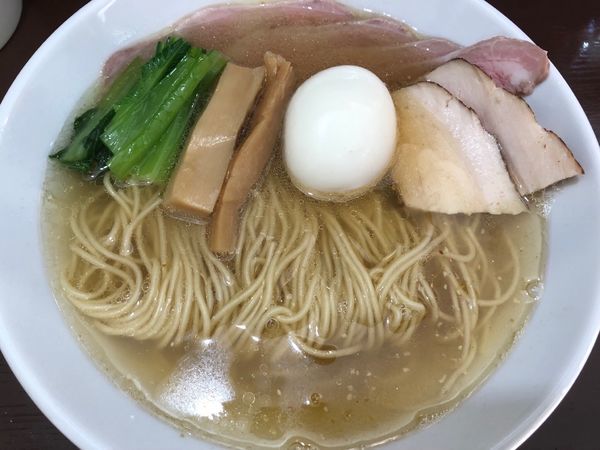 「貝だし塩 上990円」@中華そば うお青の写真