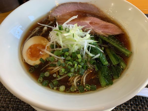 「焼きガラ汁そば 醤油 750円」@汁そば といろの写真