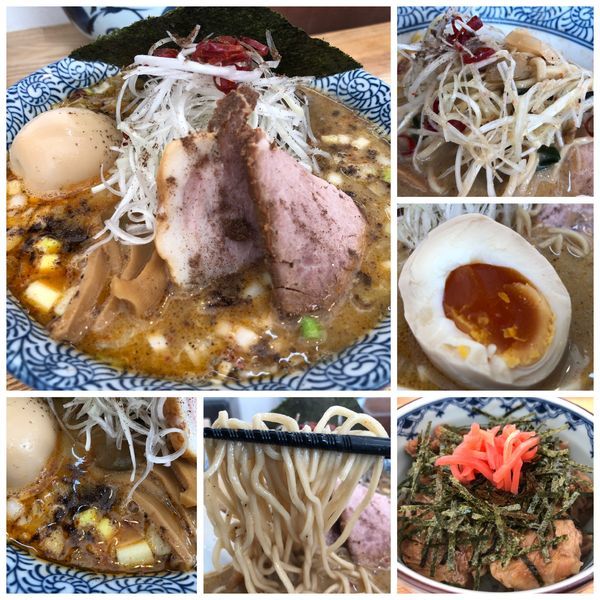 「【限定】酸辛担麺（辛め）900円豚バラなんこつご飯300円」@中華そば専門 とんちぼの写真