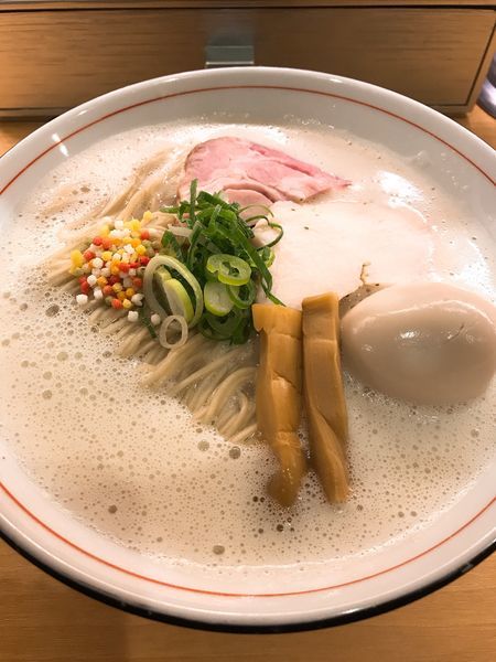 「濃厚鶏そば(大盛)  ¥800」@濃厚鶏そば 葵の写真