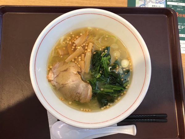 「塩生姜ラーメン」@ゑびな軒 東名海老名SA下り線店の写真
